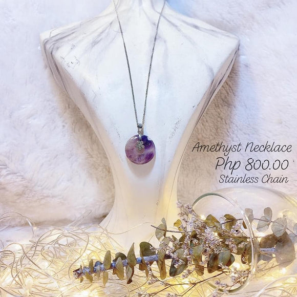 Light Purple Amethyst Teardrop Necklace – Third & Co. Studio