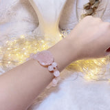 Flower Rosequartz Bracelet (Love)