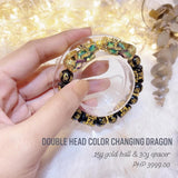 Double Head Color Changing Dragon Bracelet (24k Gold)