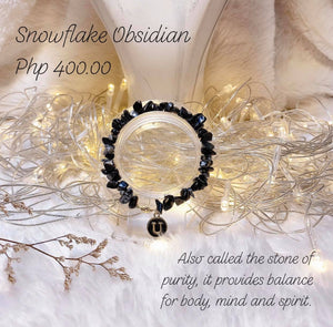 Snowflake Obsidian U-Bracelet (Health)