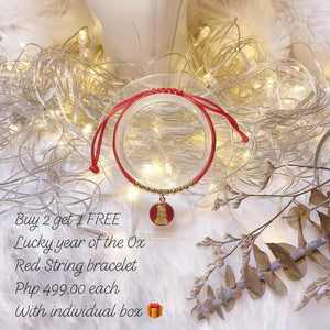 Lucky Year of The Ox Red String Bracelet