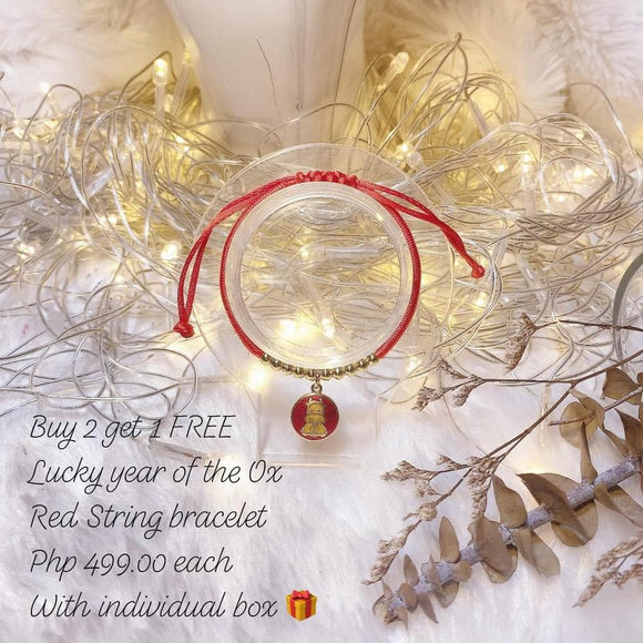 Lucky Year of The Ox Red String Bracelet