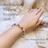 Amethyst and Citrine Bracelet