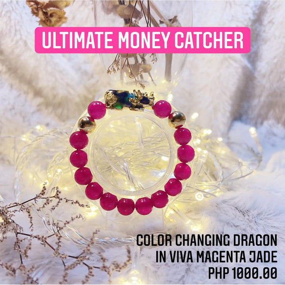 Color Changing Dragon in Viva Magenta Jade